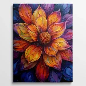 Abstract Garden - Bloemen schilderij