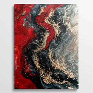 Red Movement - Abstract schilderij