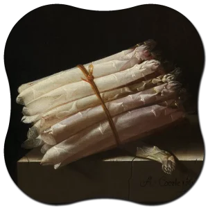 Organische vorm Stilleven met asperges