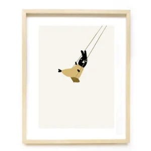 Ted & Tone Schommel poster - A3