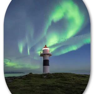 Muurovaal vuurtoren noorderlicht
