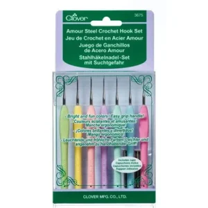 Clover Amour mini haaknaaldenset 0,60 t/m 0,175mm