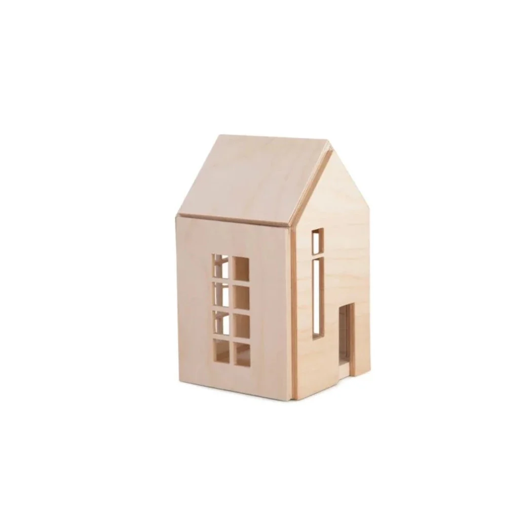 Houten huisje met magneten - Naturel - M - Afbeelding 7