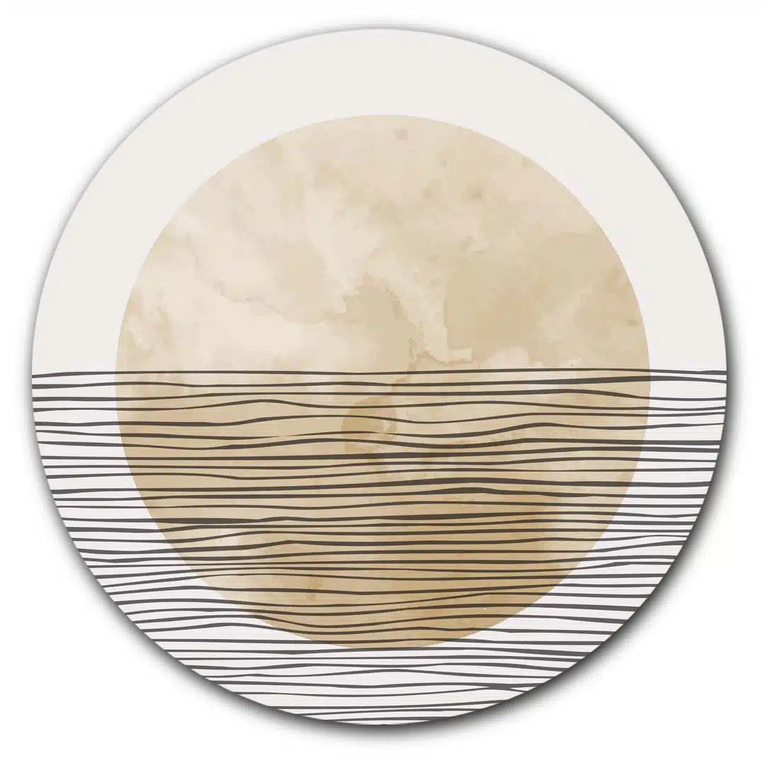 Muurcirkel Abstract Horizon Stripes