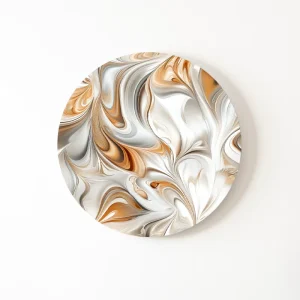 Dreamy Marbling - Muurcirkel abstract