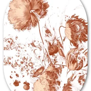 Muurovaal Royal Vintage Flowers