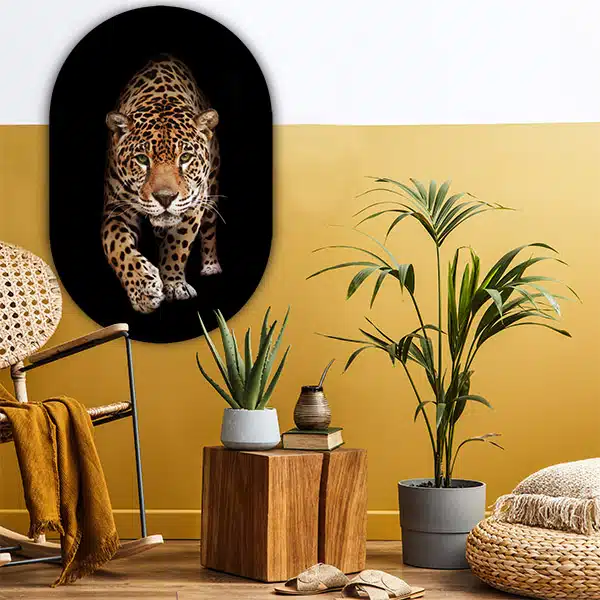 Muurovaal Wild Panther - Afbeelding 3