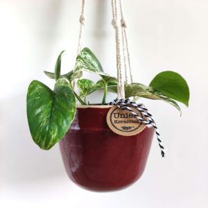 Hangpotje – small – bordeaux rood
