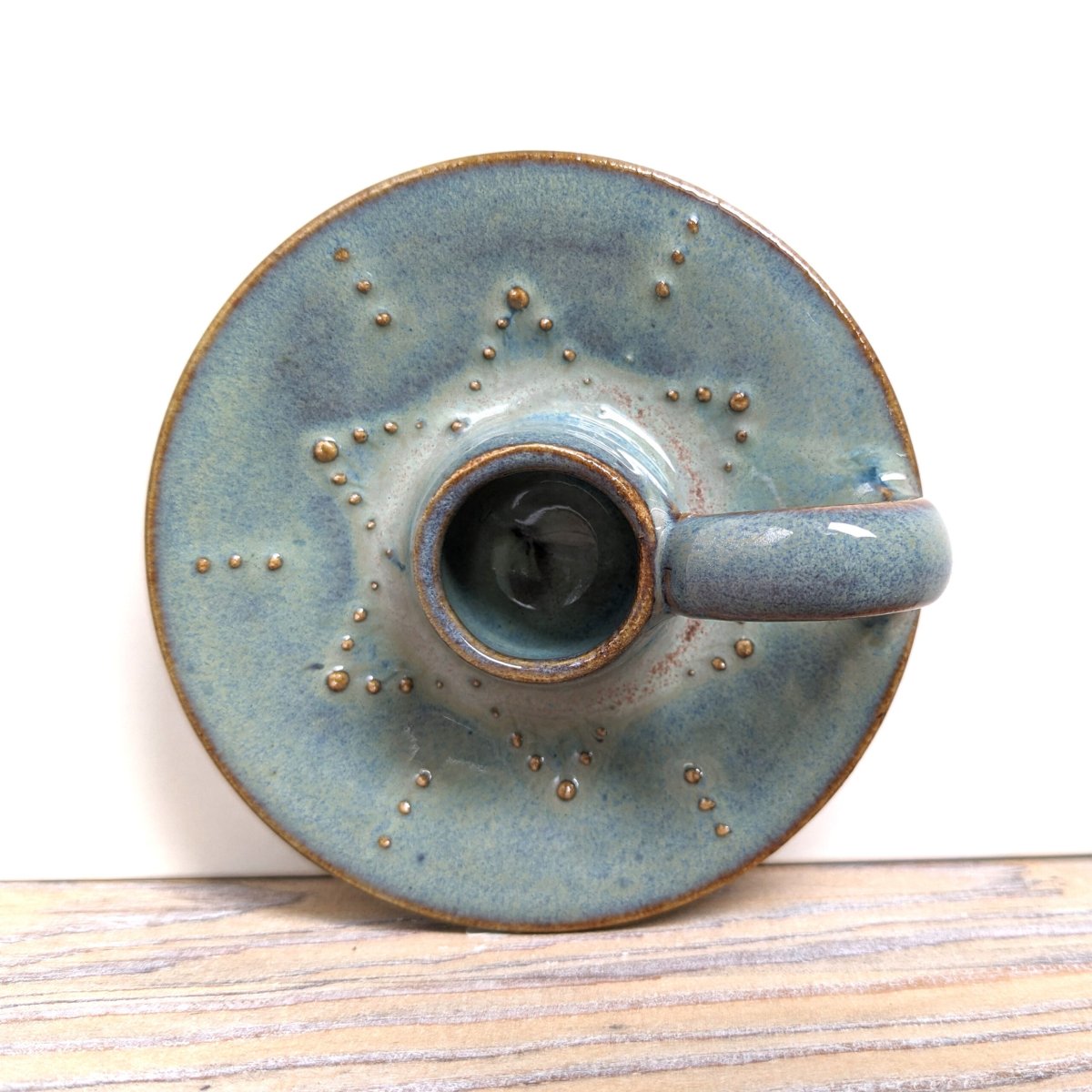 Kandelaar – turquoise - Afbeelding 2