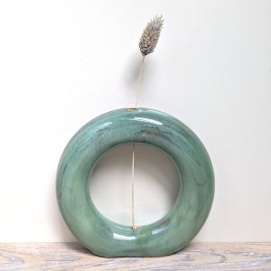 Donutvaas 13 cm – parelgroen