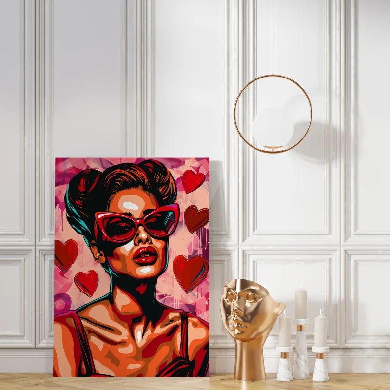 Heartfelt Glamour - Pop art schilderij - Afbeelding 3